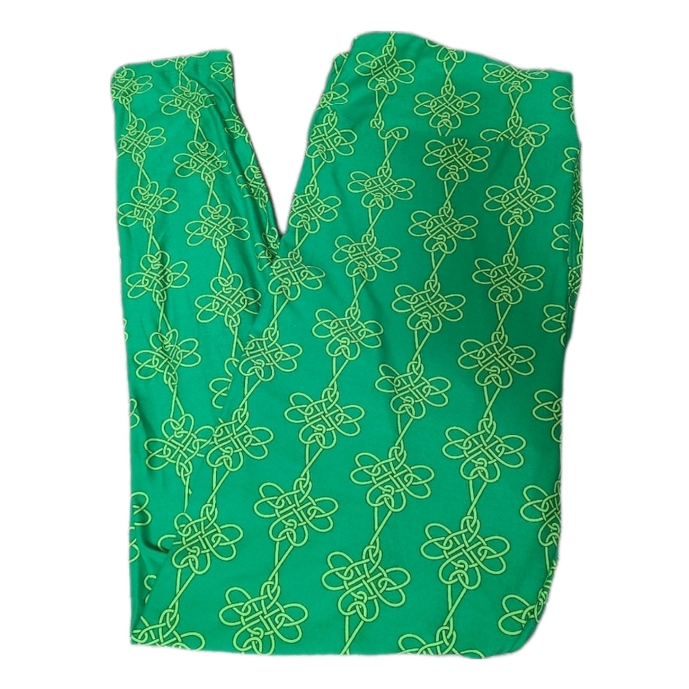 2/$15 NWOT Green Celtic Knot Lularoe St Patrick’s Day Leggings TC2